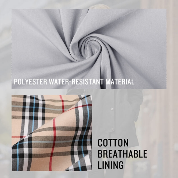 Women's Long Hooded Anorak Style Windbreaker Jacket Outdoor Raincoat Saphirose - Picture 2 of 15